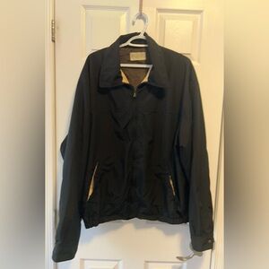 Black Jacket with Tan Accents